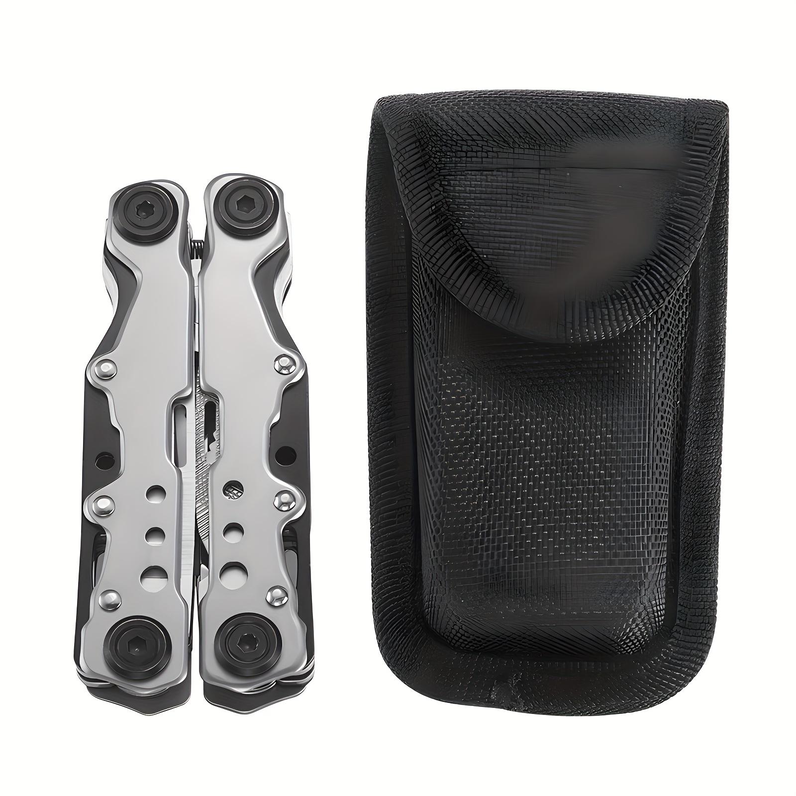 

1 прочные многофункциональные плоскогубцы из нержавеющей стали 12-в-1, многоцелевые, с комбинацией мультиинструментов, таких как плоскогубцы с острыми губками, отвертки и т. д. серебряный