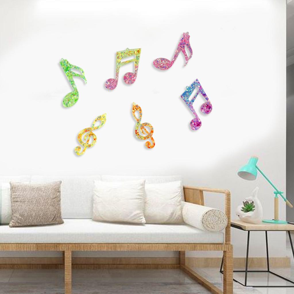 Resin Wind Chime Mold Music Note Silicone Mold for DIY Wind Chime Pendant Home Wall Ornametn Garden Hanging Decoration