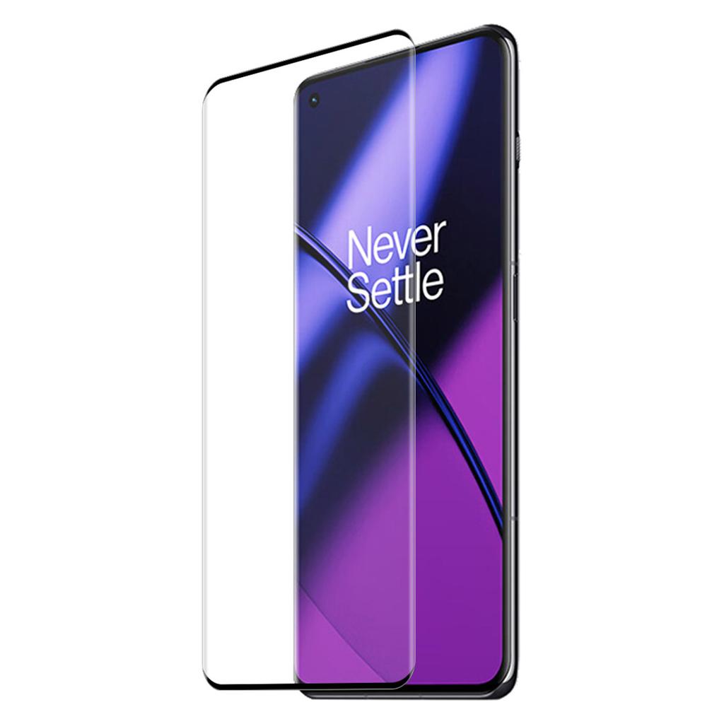 ENKAY HAT PRINCE Pro OnePlus 11 5G Protivýbuchová fólie z tvrzeného skla 3D Zakřivené okraje Lepidlo po stranách HD Čiré Proti otiskům prstů Ochrana celé obrazovky