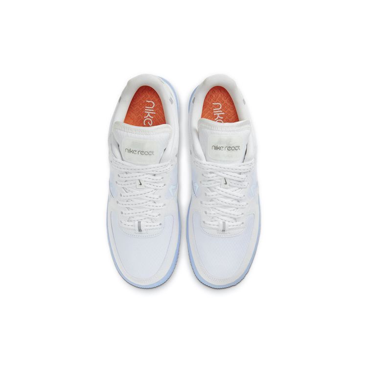 Nike Air Force 1 React QS White Ice Unisex Sneakers Light-Bone Sail Rush-Coral CQ8879-100