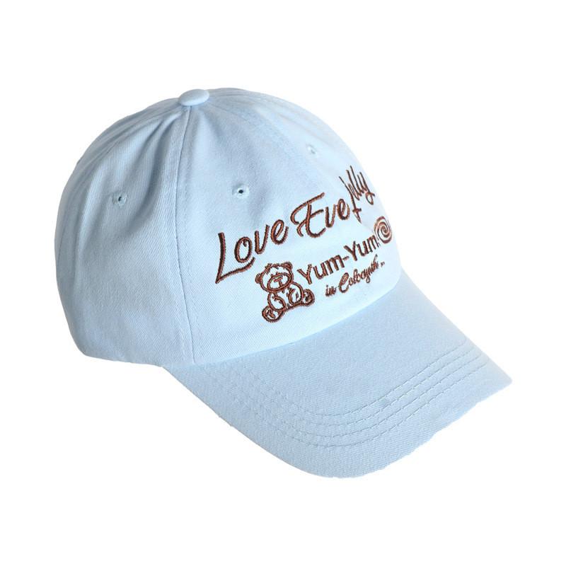 Blue Embroidered Modern Soft Baseball Cap For Women Flattering Suitable Design