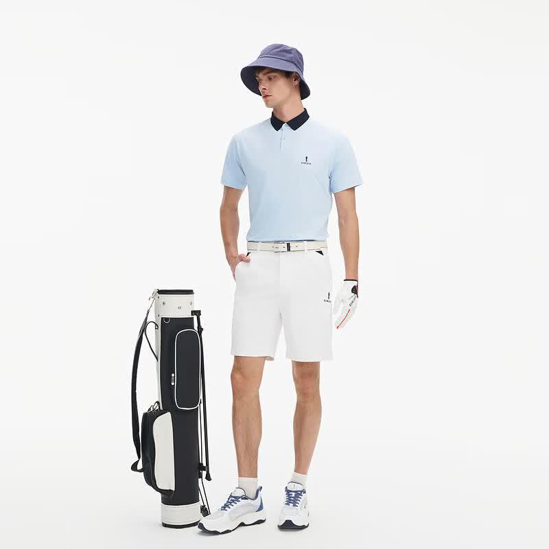 Biyinlefen Men's Short Sleeve Golf Polo Shirt