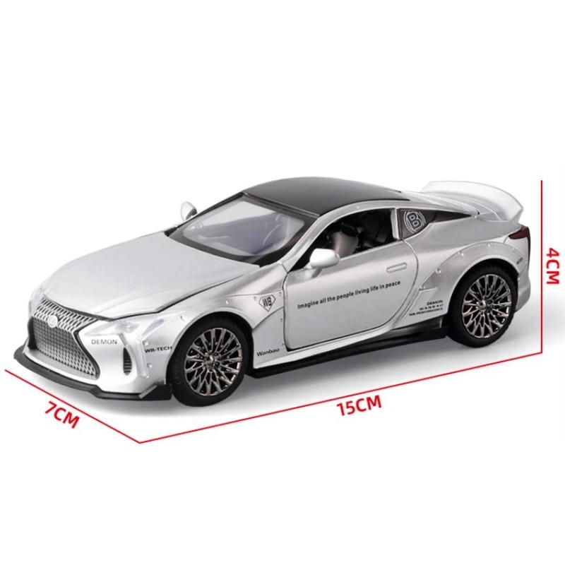1/32 LEXUS LC500 Alloy Sports Car Model Diecast Metal Toy Racing Vehicle Car Model Simulation Sound and Light Collection Children Gift