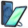 For Samsung Galaxy Tab A11/A9 Case Rotating Kickstand PC + TPU Shockproof Tablet Cover with Shoulder Strap