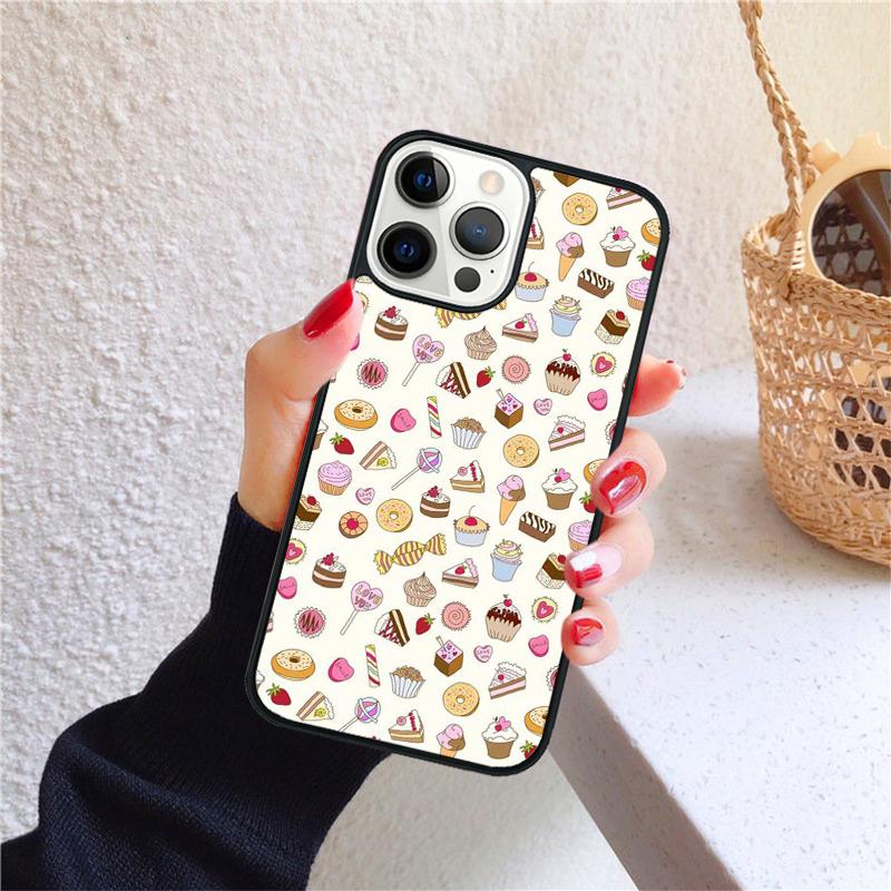 Chocolate Cakes Eclairs Sweet Phone Case for iPhone 17 Air 16 PRO MAX 15 14 PLUS 12 11 13 Back Cover Fundas Coque