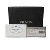 Used 11569 Saffiano Compact Wallet 1MH025 QWA F0505 7942 Pink Trifold Unused Logo Metal Peony Women's from Japan