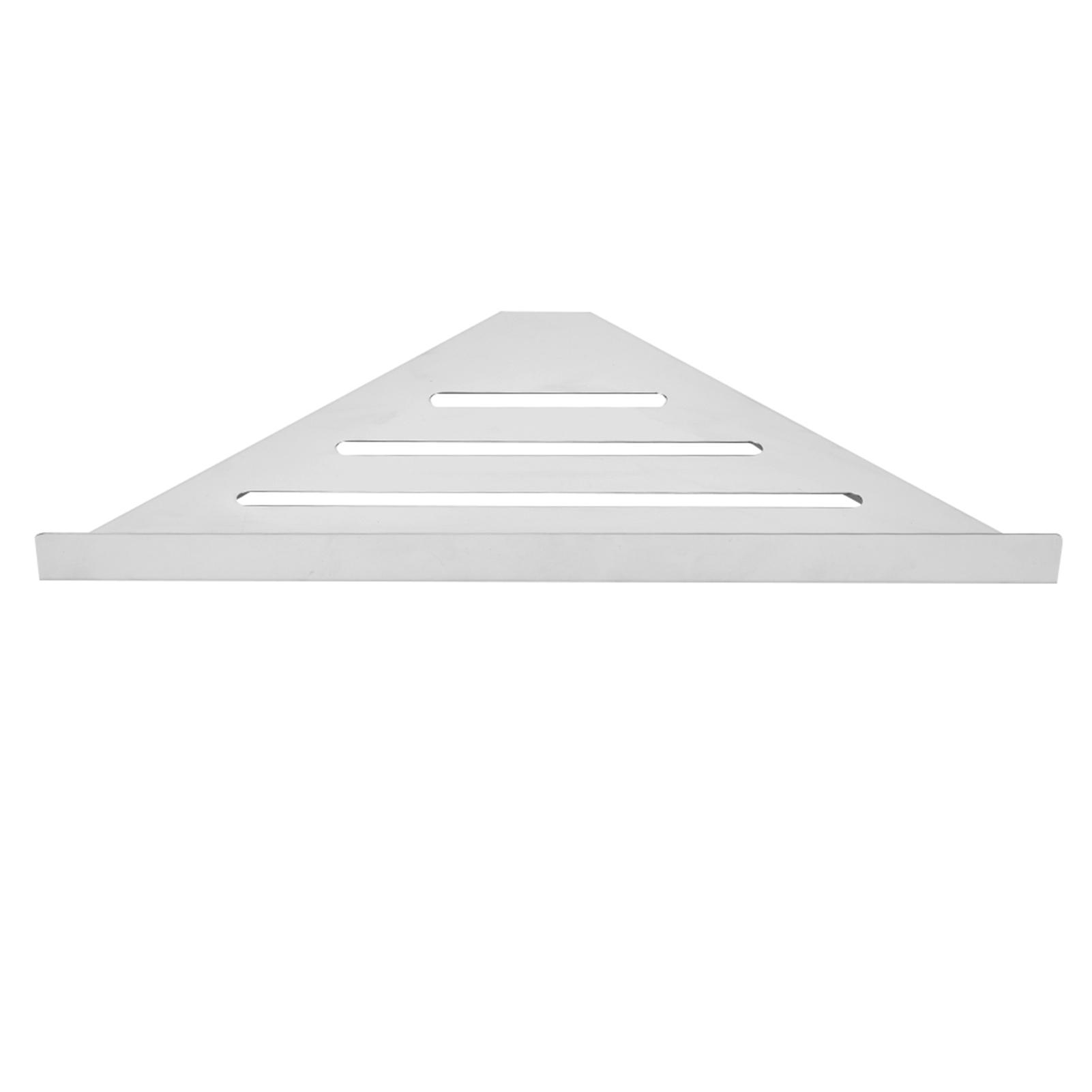 

Stainless Steel Triangular Storage Shelf Shower Corner Shelf Rack Organizer for Home Bathroom Type 2