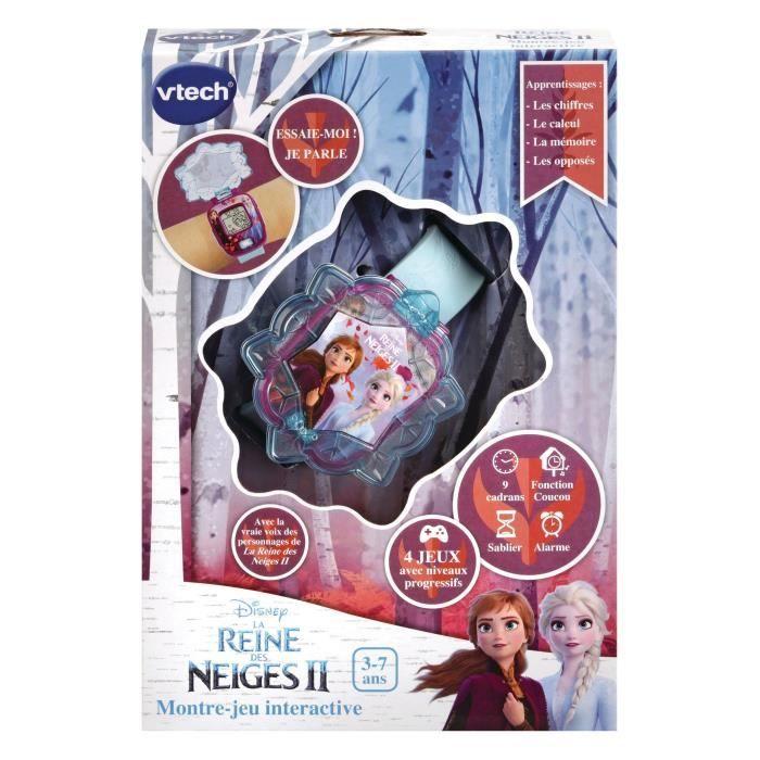 Montre-jeu interactive vtech la reine des neiges 2 d'elsa - pour enfant de 3 à 7 ans - garantie 2 ans