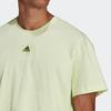 Adidas Solid Color Logo Casual Short Sleeve T-Shirt Men Tops Green HE4366