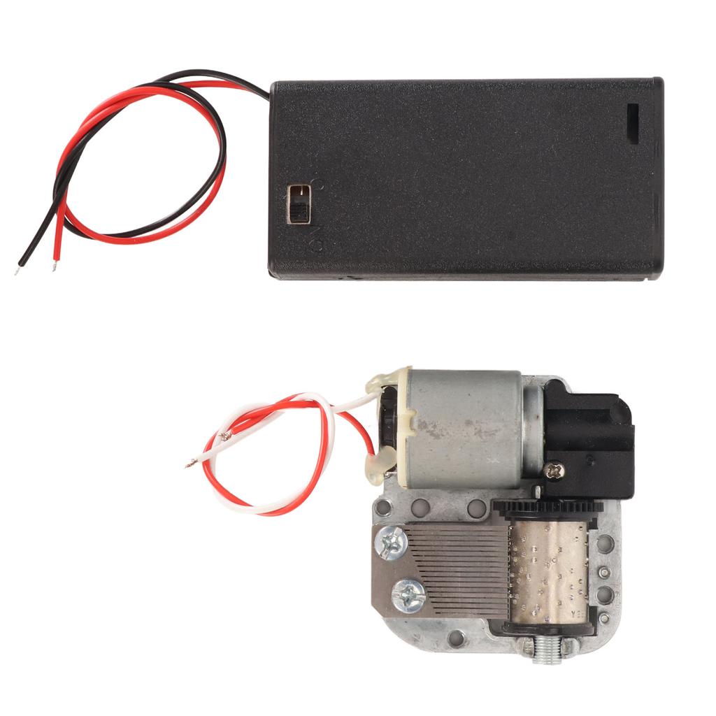 DIY Clockwork Music Box Battery Powered Soothing Music 18 Note Musical Mechanism Movement