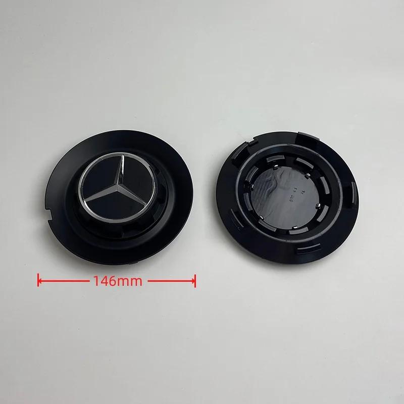 4PCS 147mm Car Wheel Center Hub Cover Cap For Mercedes Benz AMG G350 G500 G63 S680 GLS600 C-1028 17028 Badge Logo Accessories