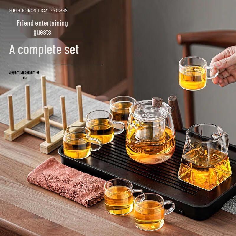 HANDUNYOU 11-Piece Glass Tea Set