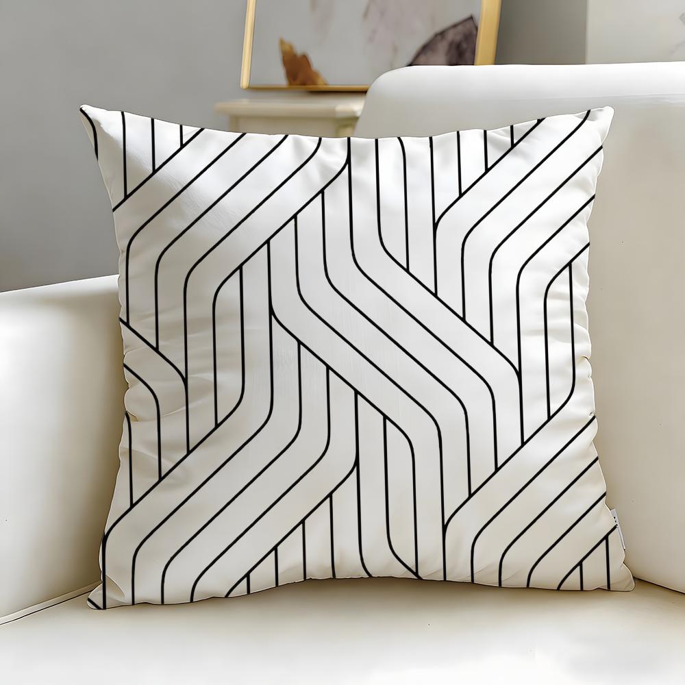 Triangle Array Cushion Cover Soft EasyWash Pillow Case Versatile for Couch Bed Travel and Office