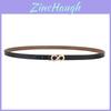 Womens Leather Belt With Alloy Buckle For Stylish Office Wear