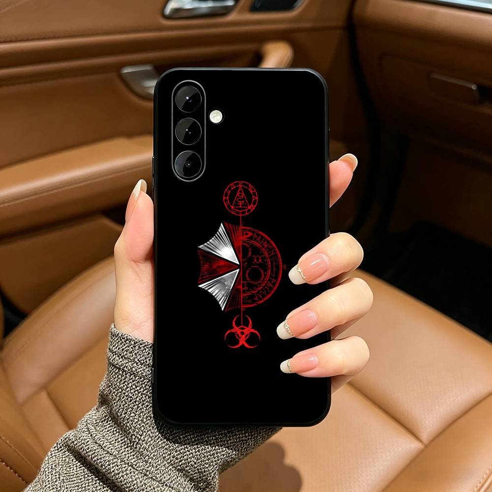 U-Umbrella -Corporation Black Soft Silicone Phone Case for Samsung Galaxy A73, A71, A72, A70, A53, A52, A51