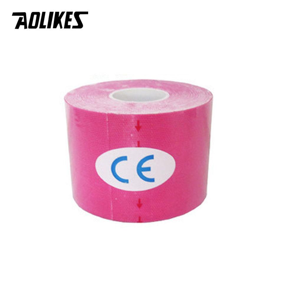 Aolikes 2 Size Kinesiology Tape Breathable Waterproof Sports Tape for Knee Muscle Pain Relief Athletic Recovery