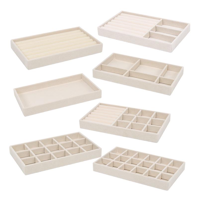 Velvet Jewelry Display Tray for Rings & Bracelets - Organizer & Storage Solution