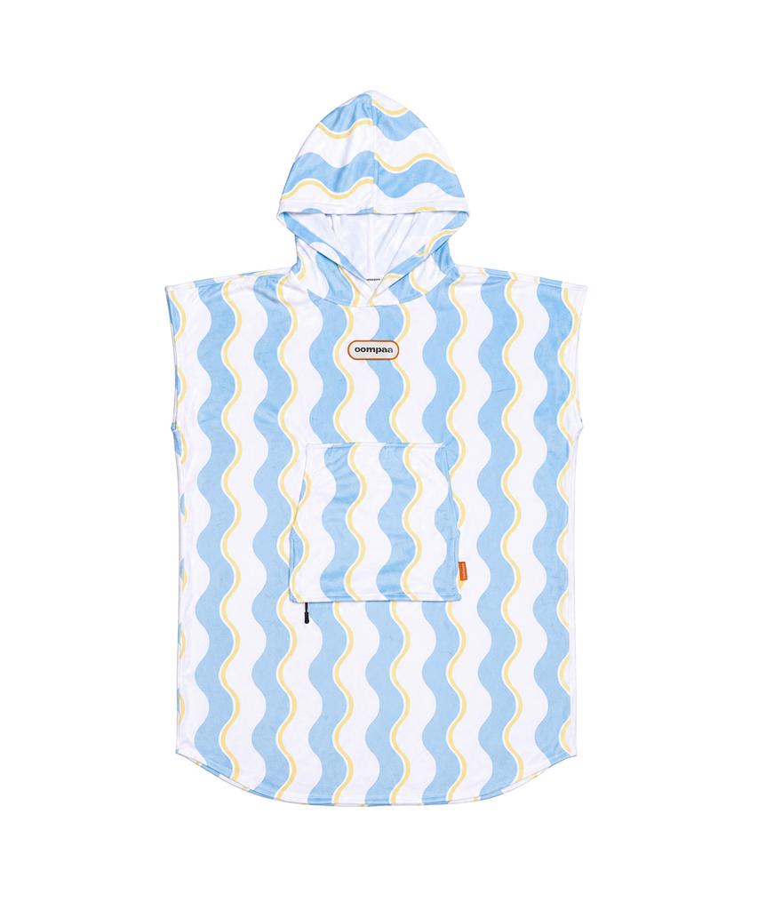 Umpa Packable Poncho Towel Wave