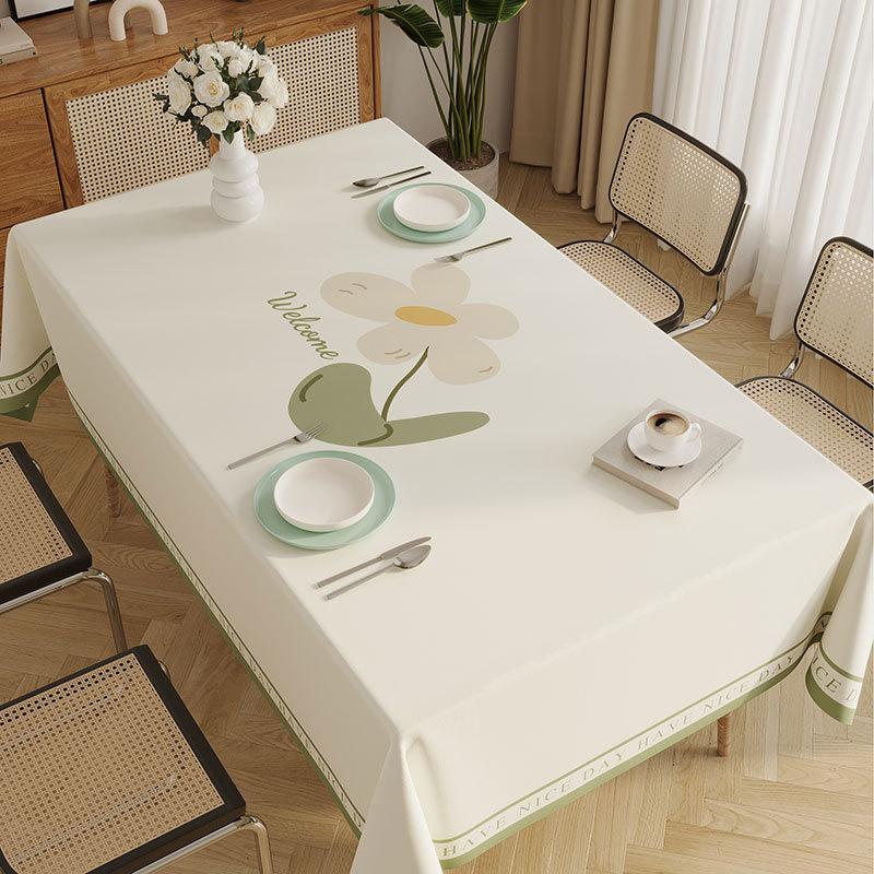New Year'S Fresh Tablecloth Leave-In Waterproof And Oil-Proof Pvc Dining Table Tablecloth Tablecloth Cover Cloth Coffee Table Tablecloth