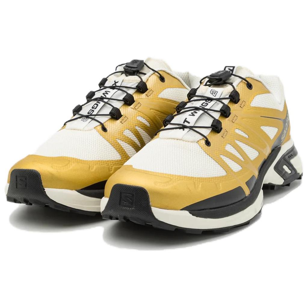 SALOMON XT-Wing 2 Comfortable Simple Non-Slip Wear-Resistant Low-Top Running Shoes Unisex Sneaker Gold Black L47598600