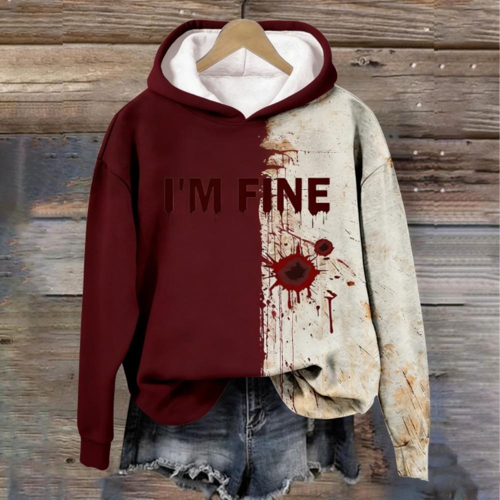 Europe and America Fashion Men's Hoodie Bloody Graphic 3D Print Hoodies Casual Sweatshirt Women's Oversized Top Clothing