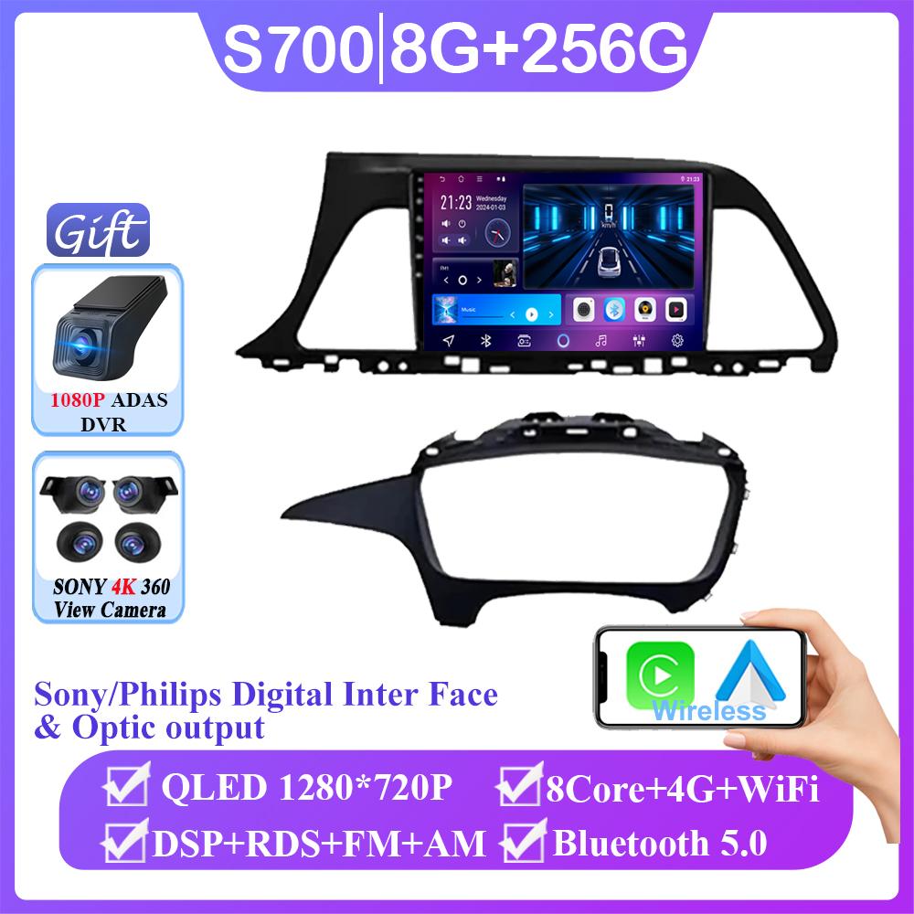 Android 14 For Hyundai Sonata 7 LF 2014 2015 2016 2017-2020 Auto Radio Stereo Video Player GPS Navigation Multimedia No 2din DVD