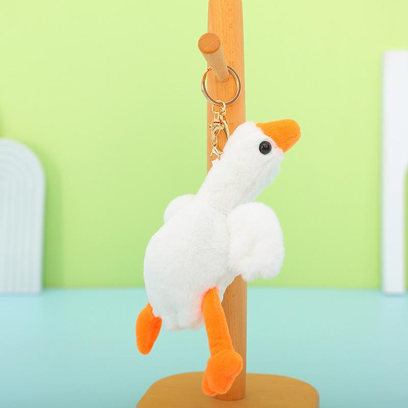 Soft And Cuddly Plush Goose Keychain Colorful Duckling Keyring For Kids And Adults