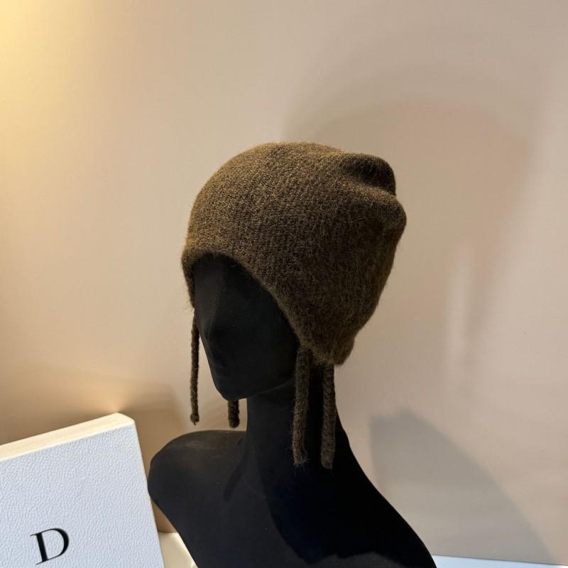 Winter Cute Warm Ear-Protect Knit Hat Nordic Style Soft Beanie Outdoor Casual