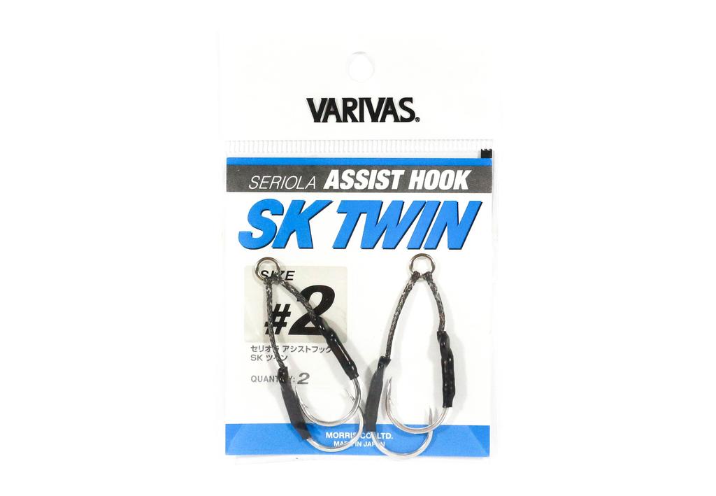 Sale Varivas Seriola SK Twin Assist Rigged Assist Hooks Size 2 (4203)