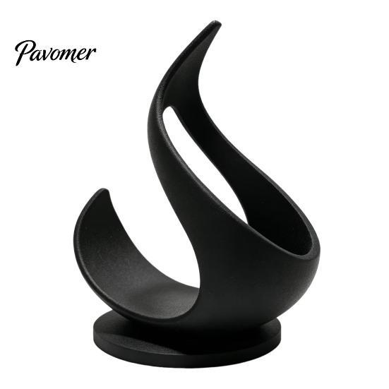 Modern Wine Rack 3D Printed Flame Bottle Holder, Sculptural for Holder Home Bar, Decorative Tabletop Storage Stand, Creative Gift Organizer