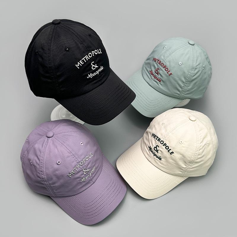 Outdoor Sports Quick-Drying Baseball Cap Men And Women Embroidered Letter Cap Breathable Couple