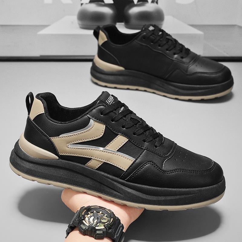 

Little white shoes men s 2025 new popular summer breathable sports and leisure leather shoes versatile one-pedal soft baseplate shoes 44