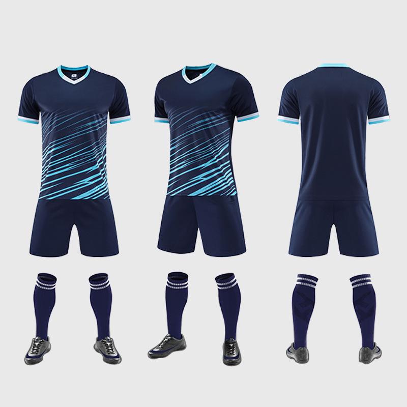 Schnelltrocknender, atmungsaktiver Fußball-Trainingstrikotanzug für Kinder – schweißabsorbierende Mannschaftsuniform für Jungen