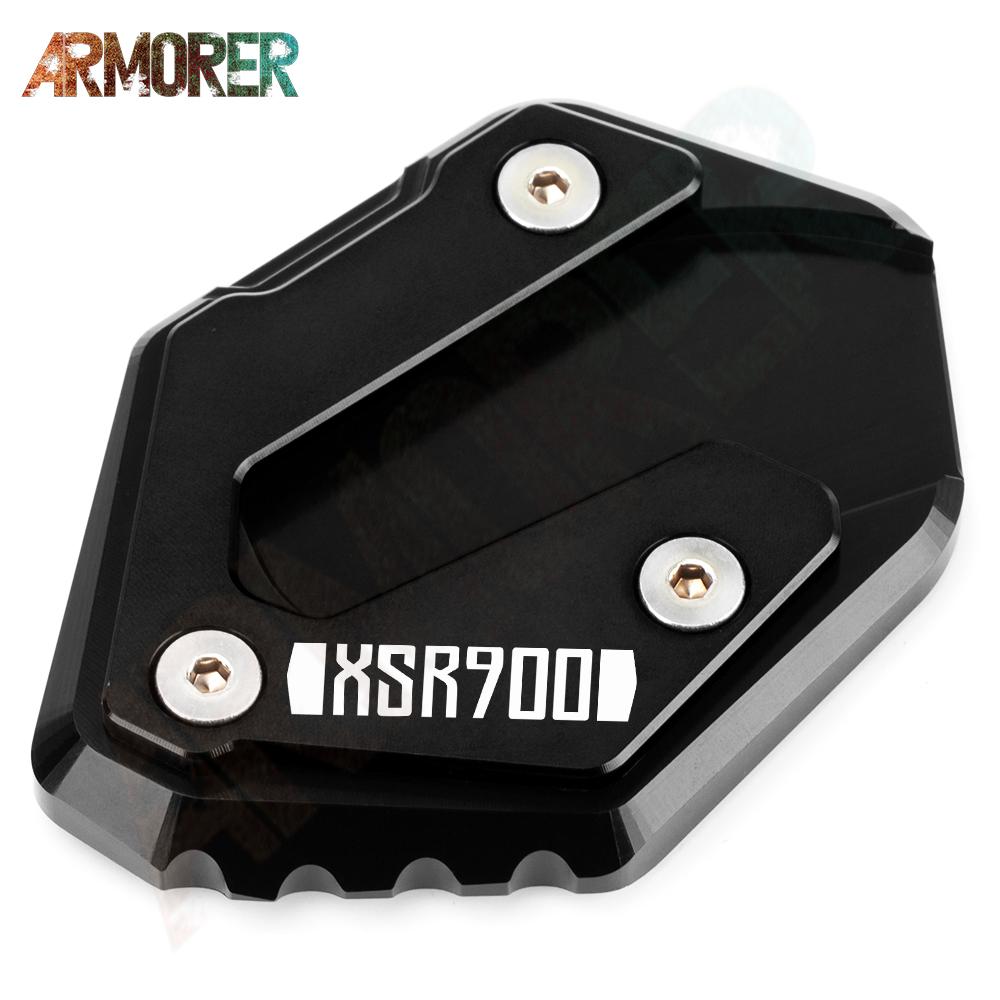 For YAMAHA XSR900 XSR 900 CNC Kickstand Enlarge Plate Side Stand Extension Pad Motorcycle Accessories 2016 2017