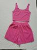 Women's Casual Knit Sleeveless Solid Color Fashion Set