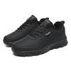 Large Size Men's Casual Sports Shoes Gray Men's Shoes Lightweight Fashion Shoes Leather Upper Running Shoes Men