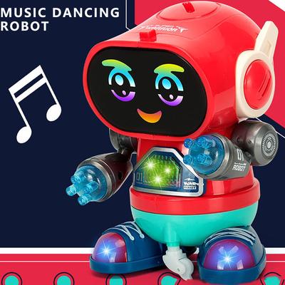 (Projector)Electric Robot Toys For Kids Cool Robot LED Lighting Dancing Cool  Toy Gift
