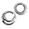 Fog Light Cover ABS Chrome Racing Style Front Bumper Trim Frame 2pcs Set Compatible with Peugeot 307 Car Decoration Accessory