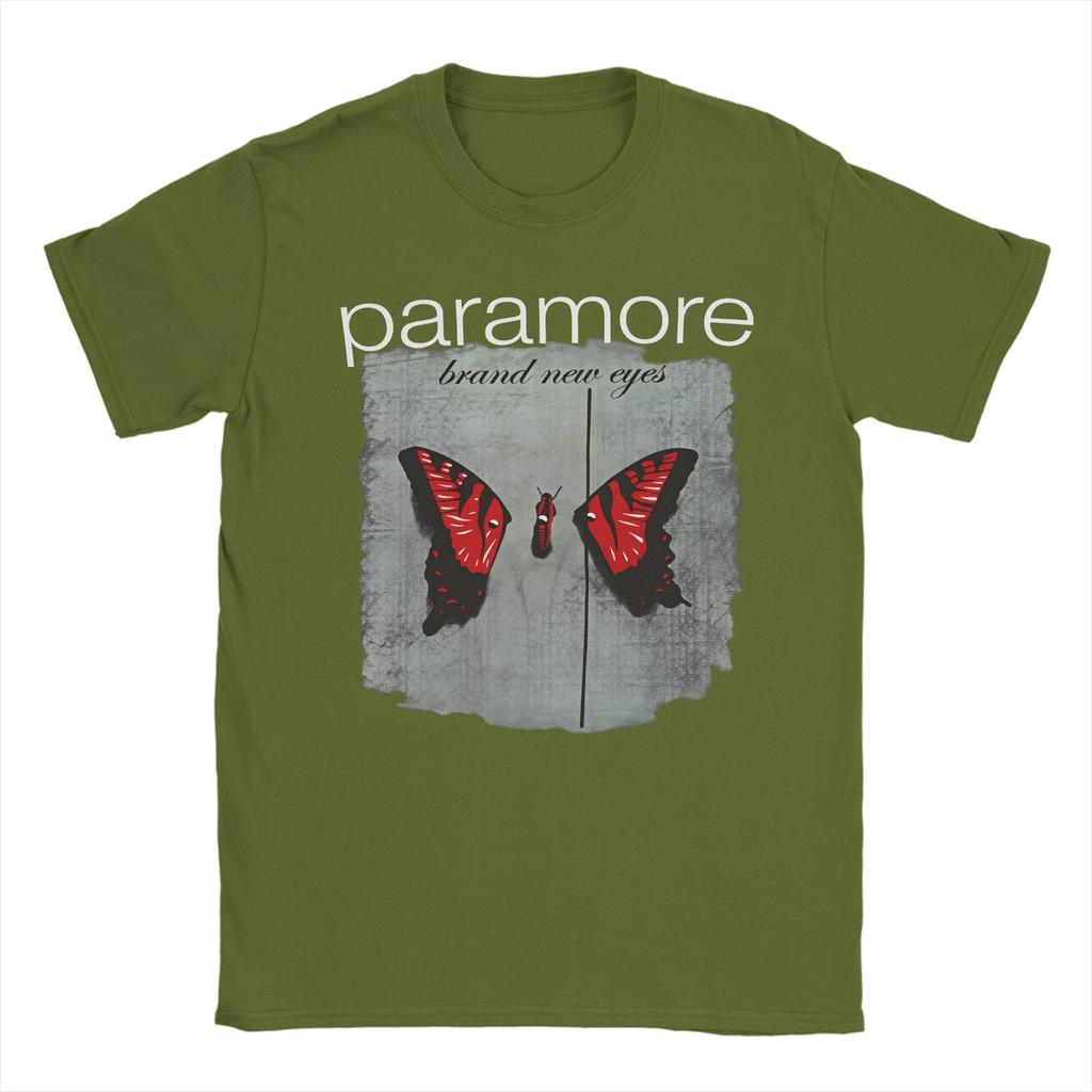 Paramore Band Cotton TShirt For Couple Summer  Street Style TShirts Crewneck Fashion Tees Oversized Print Tops