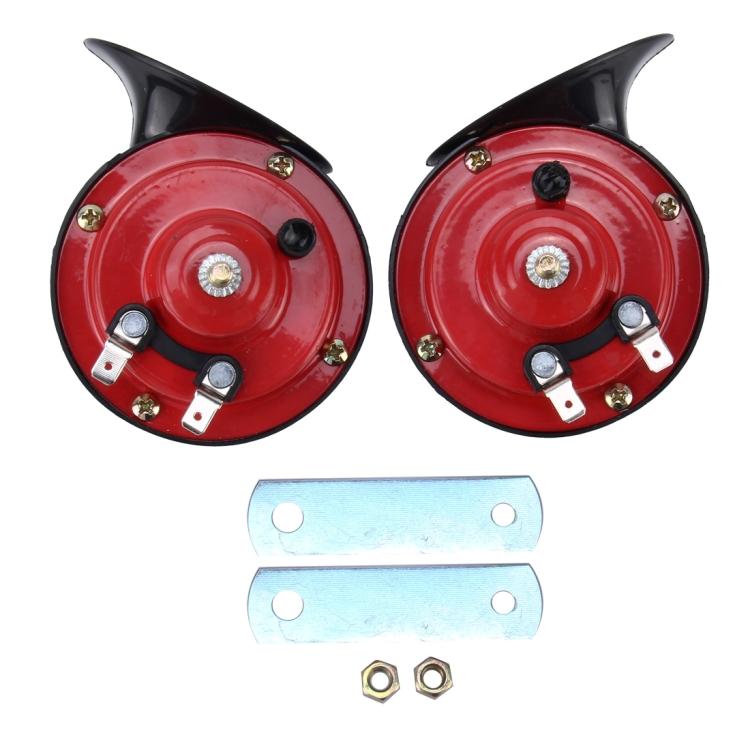 2 ADET SEGER Supertone 12V Yüksek Ton / Düşük Ton 118dB Çift Korna Kiti Braketli