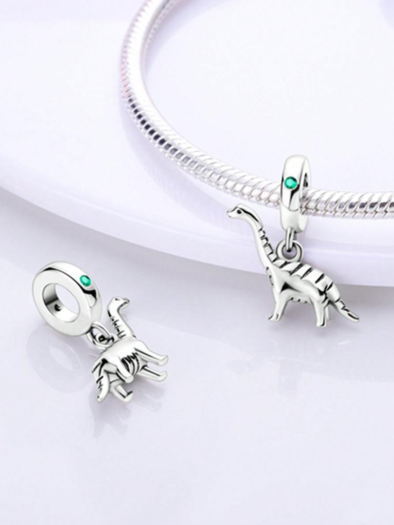 Copper Colors Cute Animals Chameleon Dinosaur Beads Charm Pendant For Original Bracelet For Women Diy Jewelry Love Gift