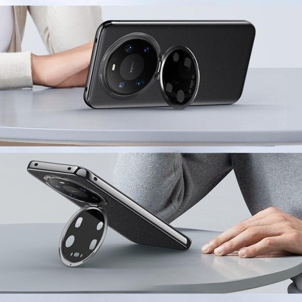 Case for Huawei Mate80promax, Vegan Leather with Metal Lens Mount