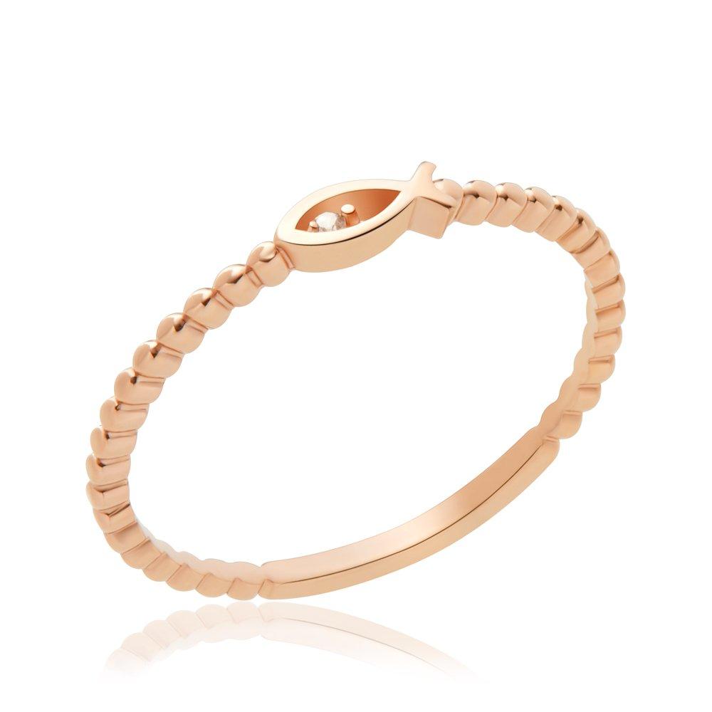 [Bnbgold] 14K/18K Cubic Eye Fish Ball Ring Dnr33641