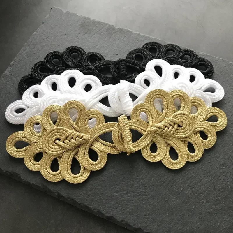 1 Pair Handmade Chinese Frog Closure Buttons Knot Cheongsam Traditional Handcraft Accessories