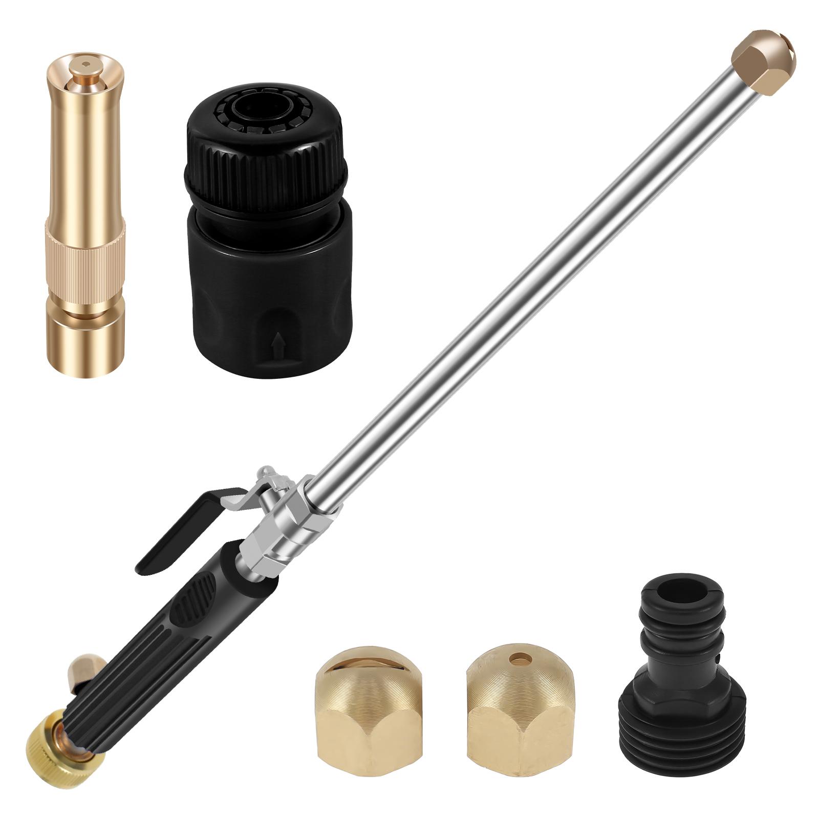 

Шланг для мойки, насадка-пистолет высокого давления, насадка-распылитель, насадка-пистолет для мойки автомобиля, инструменты для чистки сада с 3 насадками