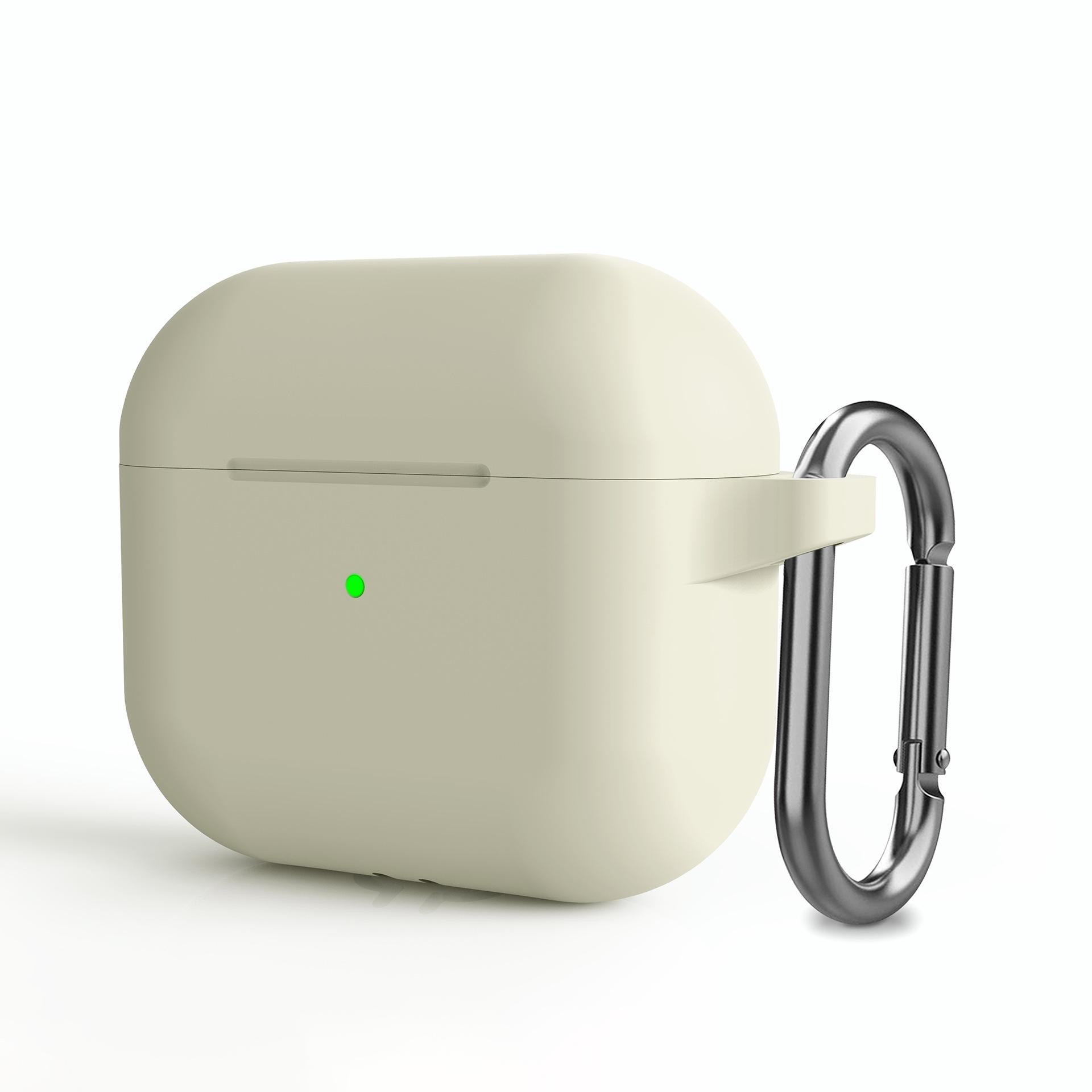 

Рідкий силіконовий чохол на гачок для Apple AirPods 3 і 4-го покоління airpods 3 античний білий колір