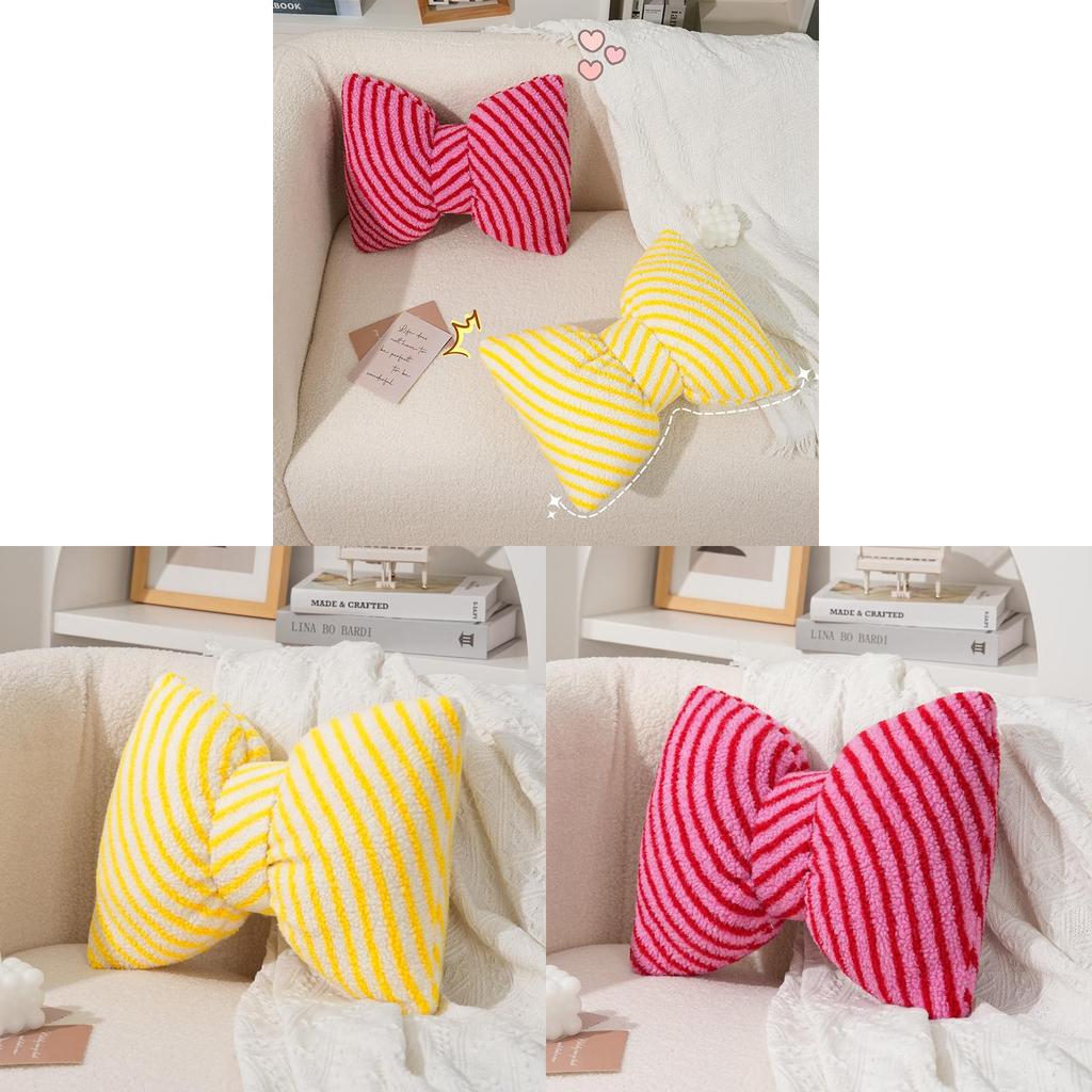Modern Minimalist Butterfly Knot Sofa Cushion With Pp Cotton For Lounge And Bedroom Decor