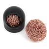 Bola de Limpeza Dessoldagem Ferro de Solda Filtro de Malha Limpeza Bico Ponta Limpador de Fio de Cobre Bola Limpadora Caixa de Escória Metálica Bola de Limpeza