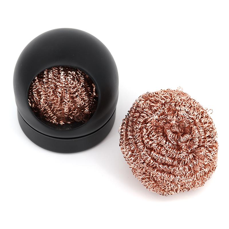 Bola de Limpeza Dessoldagem Ferro de Solda Filtro de Malha Limpeza Bico Ponta Limpador de Fio de Cobre Bola Limpadora Caixa de Escória Metálica Bola de Limpeza