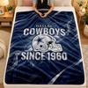 Flannel BlanketDallas Cowboys Warm Soft Throw Blanket for Indoor Sofa Bed Living Room Use